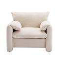 Modern Style Chenille Oversized Armchair Accent Chair Single Sofa Lounge Chair 38.6'' W For Living Room, Bedroom,Cream Cream Chenille