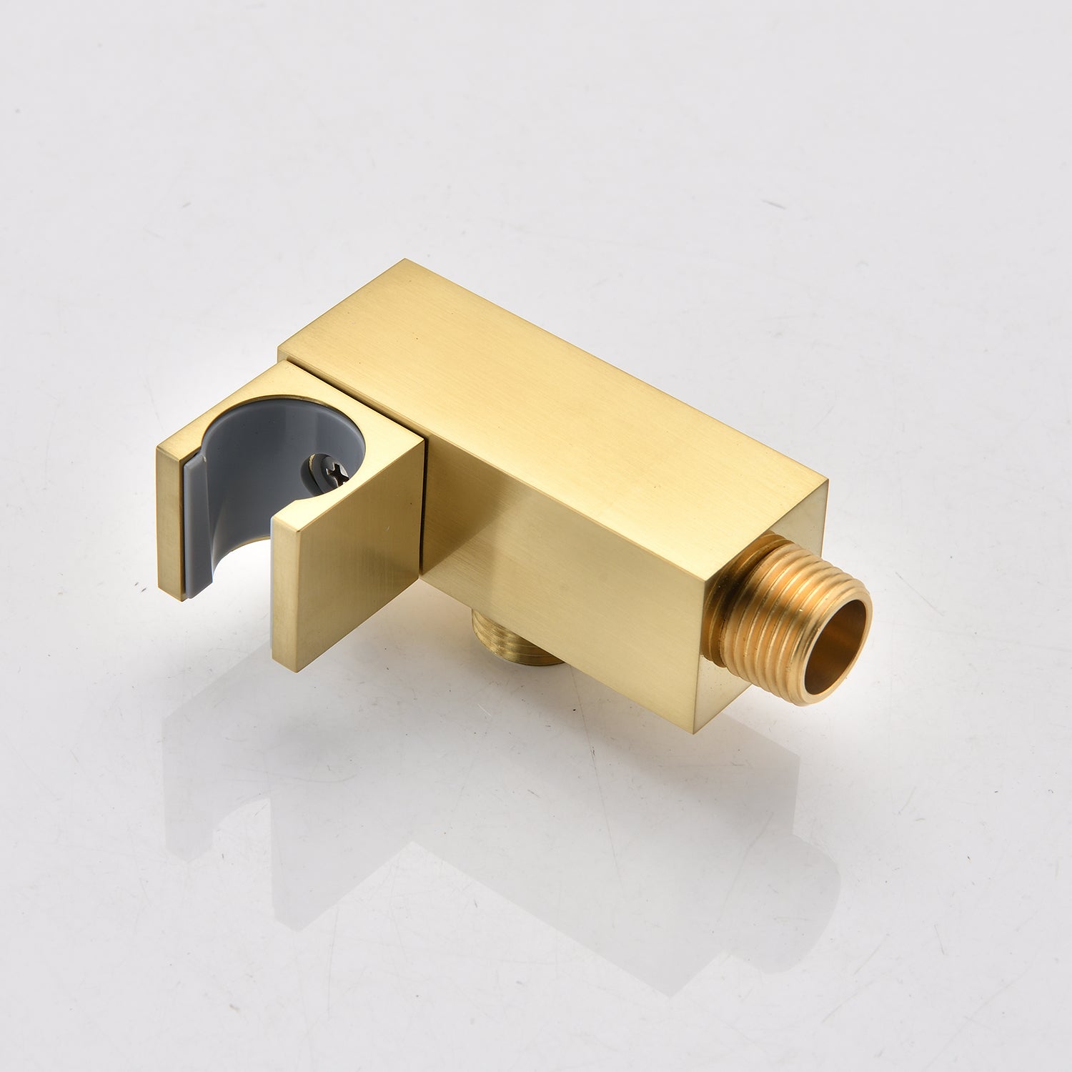 Ceiling Mounted Shower System Combo Set With Handheld And 12"Shower Head Gold Bathroom Brass