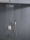 Ceiling Mounted Shower System Combo Set With Handheld And 16