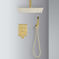 Ceiling Mounted Shower System Combo Set With Handheld And 16