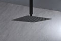 Rain Shower Head High Pressure Rainfall Showerhead Water Saving Matte Black Bathroom Stainless Steel