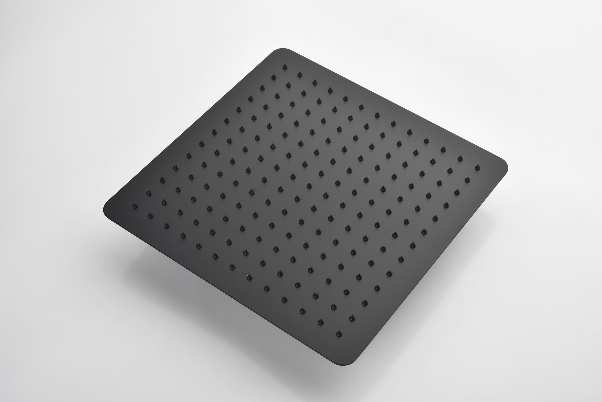 Rain Shower Head High Pressure Rainfall Showerhead Water Saving Matte Black Bathroom Stainless Steel