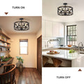 Flush Mount Ceiling Light Fixture Ceiling Mount,3 Light 17.72