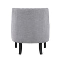 Modern Traditional Accent Chair Gray Chenille Upholstery Button Tufted Solid Wood 1Pc Living Room Furniture Gray Primary Living Space Modern,Traditional Solid Wood