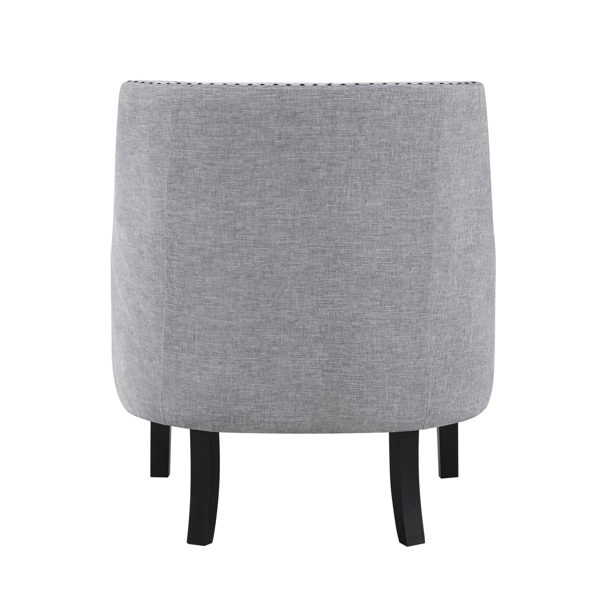 Modern Traditional Accent Chair Gray Chenille Upholstery Button Tufted Solid Wood 1Pc Living Room Furniture Gray Primary Living Space Modern,Traditional Solid Wood