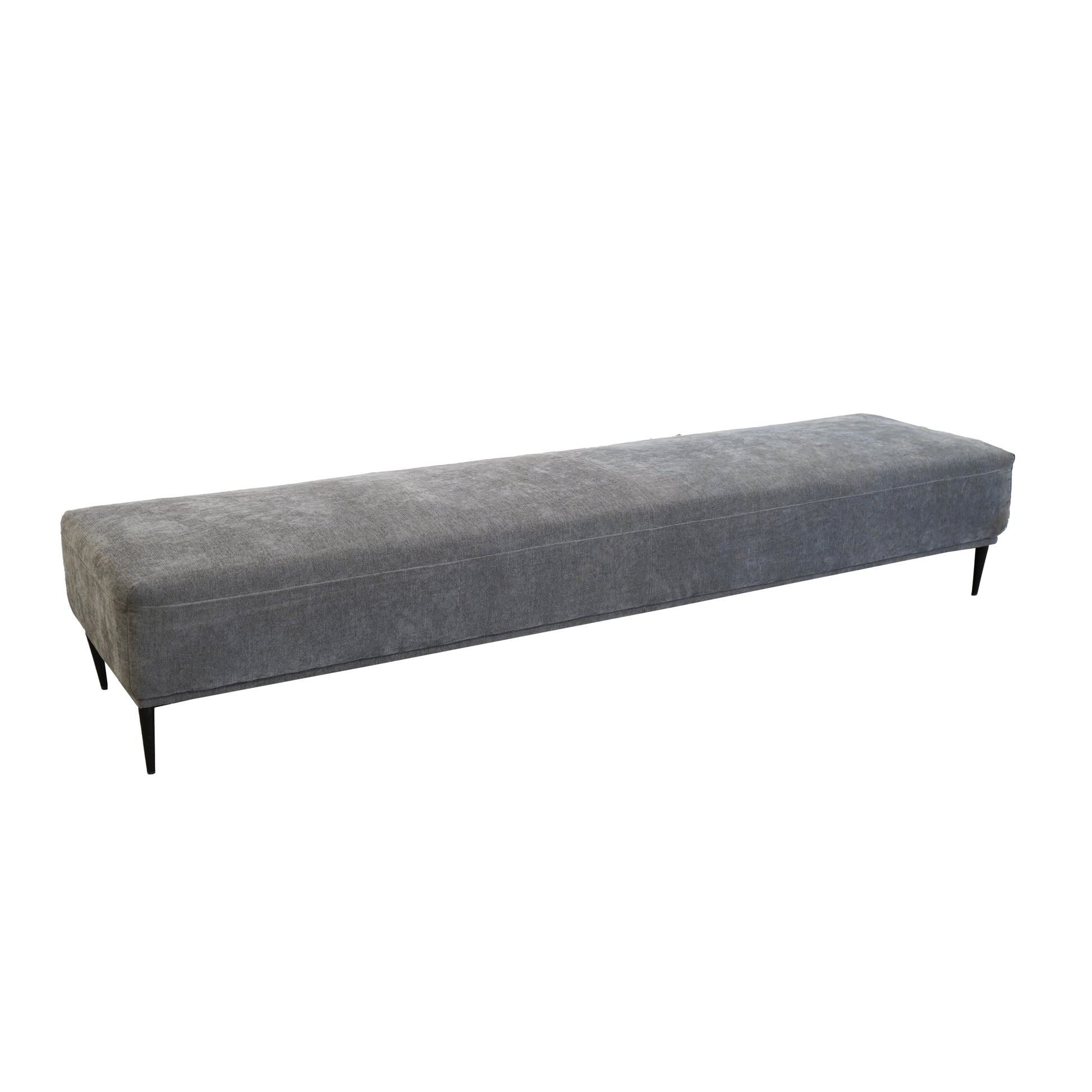 Santa Monica Grey Ottoman Grey Wood Polyester