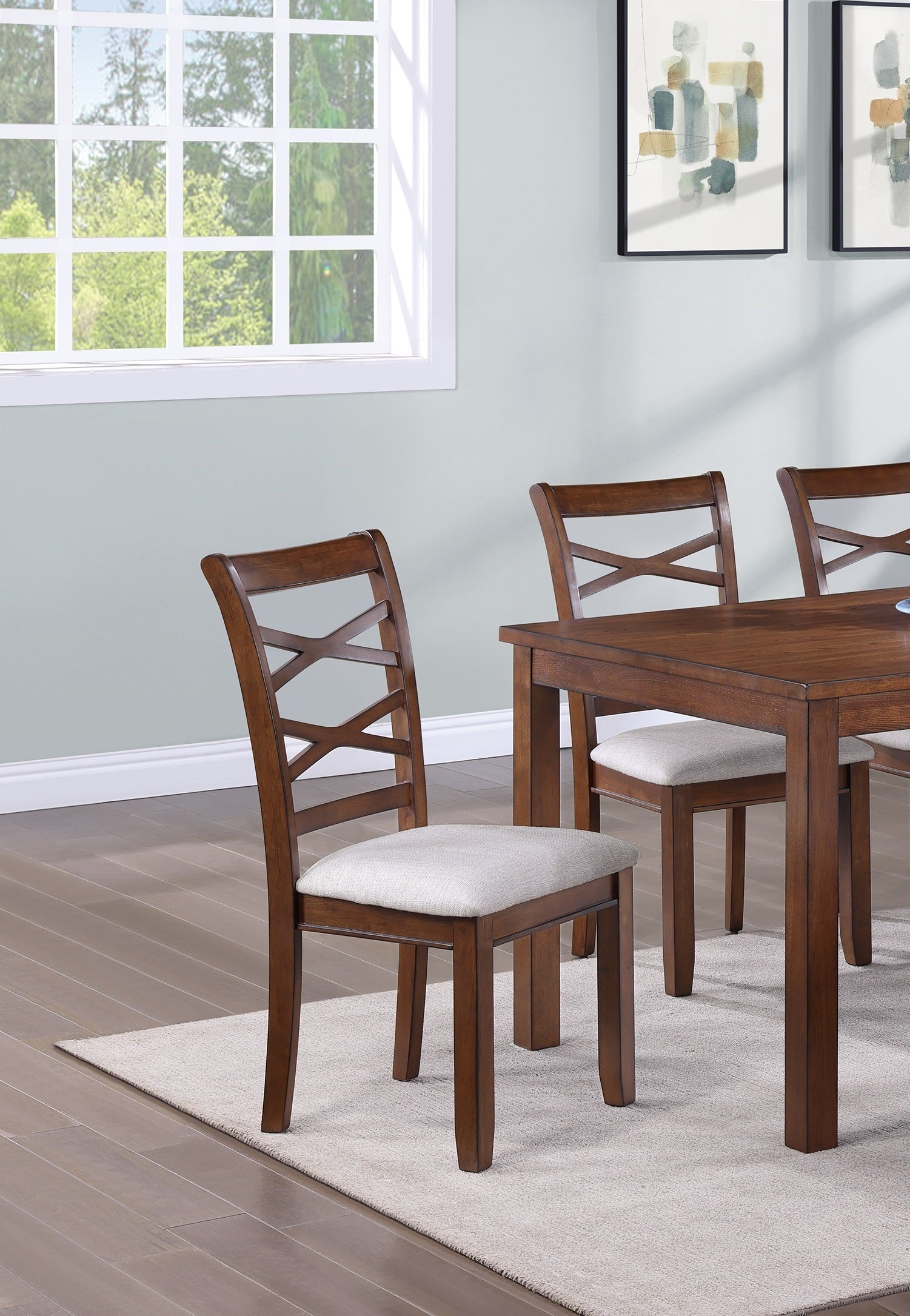 Dining Room Furniture Modern 6Pcs Set Dining Table 4X Side Chairs And A Bench Solidwood Unique Design Back Chair Wood Color Wood Dining Room Bench Seating Birch Rectangular Dining Table With Chair And Bench Wood Wood Wood Seats 6 60 Inches