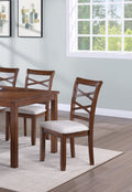 Dining Room Furniture Modern 6Pcs Set Dining Table 4X Side Chairs And A Bench Solidwood Unique Design Back Chair Wood Color Wood Dining Room Bench Seating Birch Rectangular Dining Table With Chair And Bench Wood Wood Wood Seats 6 60 Inches