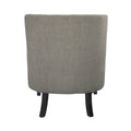Modern Traditional Accent Chair Button Tufted Taupe Fabric Upholstery Solid Wood 1Pc Living Room Furniture Taupe Primary Living Space Modern,Traditional Solid Wood