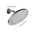 Shower Head High Pressure Rain Luxury Modern Look No Hassle Tool Less 1 Min Installation The Perfect Adjustable Replacement For Your Bathroom Shower Heads Gunmetal Bathroom Stainless Steel