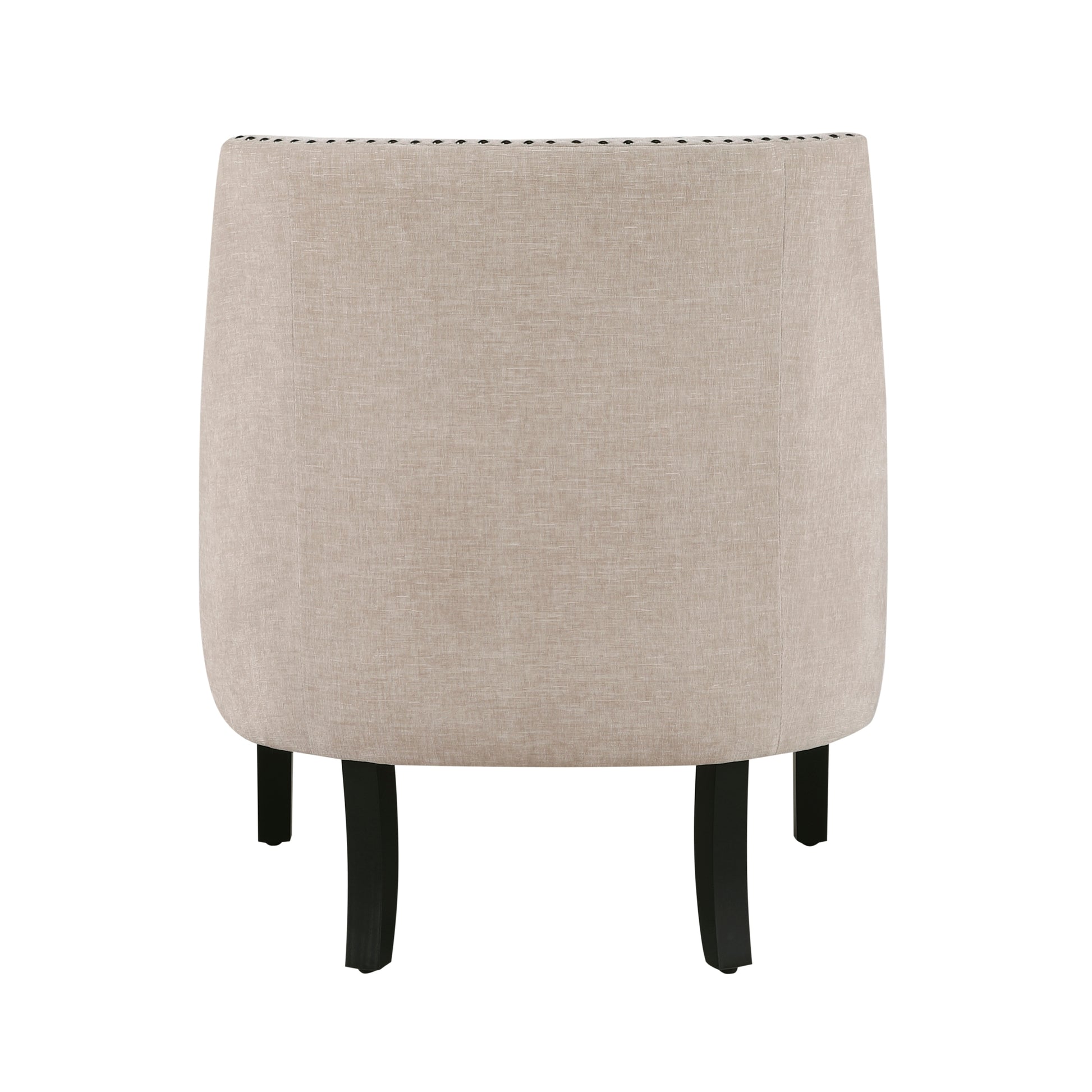 Modern Traditional Accent Chair Chenille Upholstery Button Tufted Solid Wood 1Pc Living Room Furniture Beige Multi Primary Living Space Modern,Traditional Solid Wood