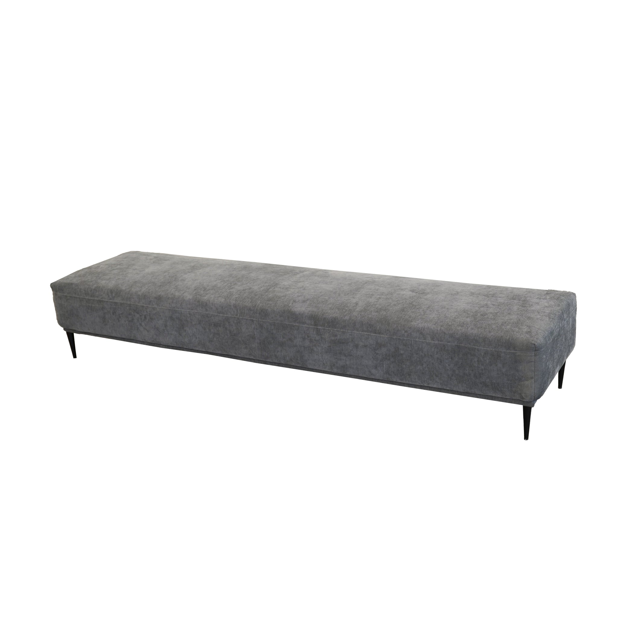 Santa Monica Grey Ottoman Grey Wood Polyester