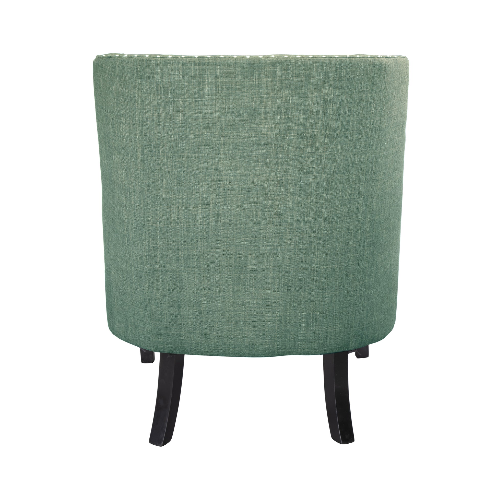 Modern Traditional Accent Chair Button Tufted Teal Textured Fabric Upholstery Solid Wood 1Pc Living Room Furniture Teal Primary Living Space Modern,Traditional Solid Wood