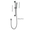 Eco Performance Handheld Shower With 28 Inch Slide Bar And 59 Inch Hose Matte Black Stainless Steel