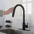 Touch Kitchen Faucet With Pull Down Sprayer Matte Black Kitchen Stainless Steel