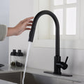 Touch Kitchen Faucet With Pull Down Sprayer Matte Black Kitchen Stainless Steel