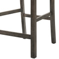 Tan And Weathered Grey Counter Height Stools With Cross Back Set Of 2 Grey Gray Dining Room Rectangular Side Chair Cross Back Set Of 2 Wood