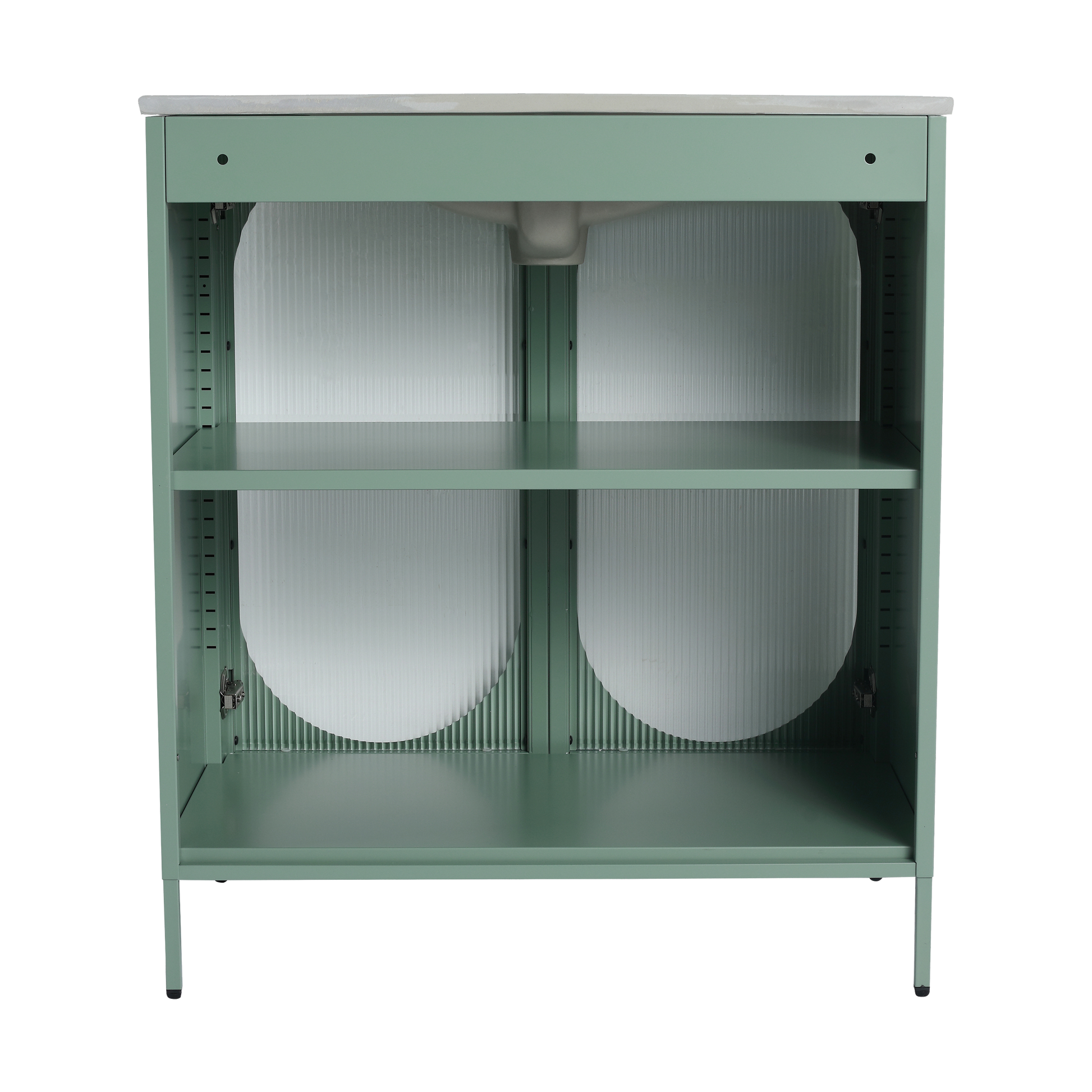 30 Inch Freestanding Bathroom Vanity With Ceramic Sink Mint Green 2 Bathroom Freestanding Modern Steel