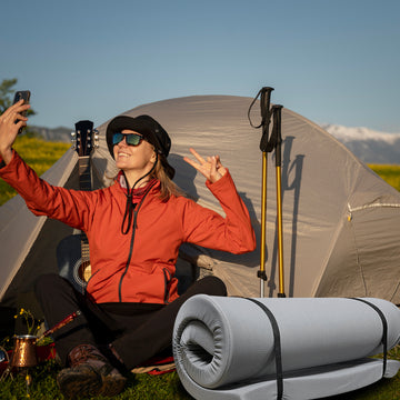Memory Foam Camping Mattress 75"X30"X4" Perfect For Outdoor Activities, Rvs, Guest Rooms, And Dorms Foldable, Portable, With Water Resistant Zipper Cover, Certipur Us Certified Grey Polyester