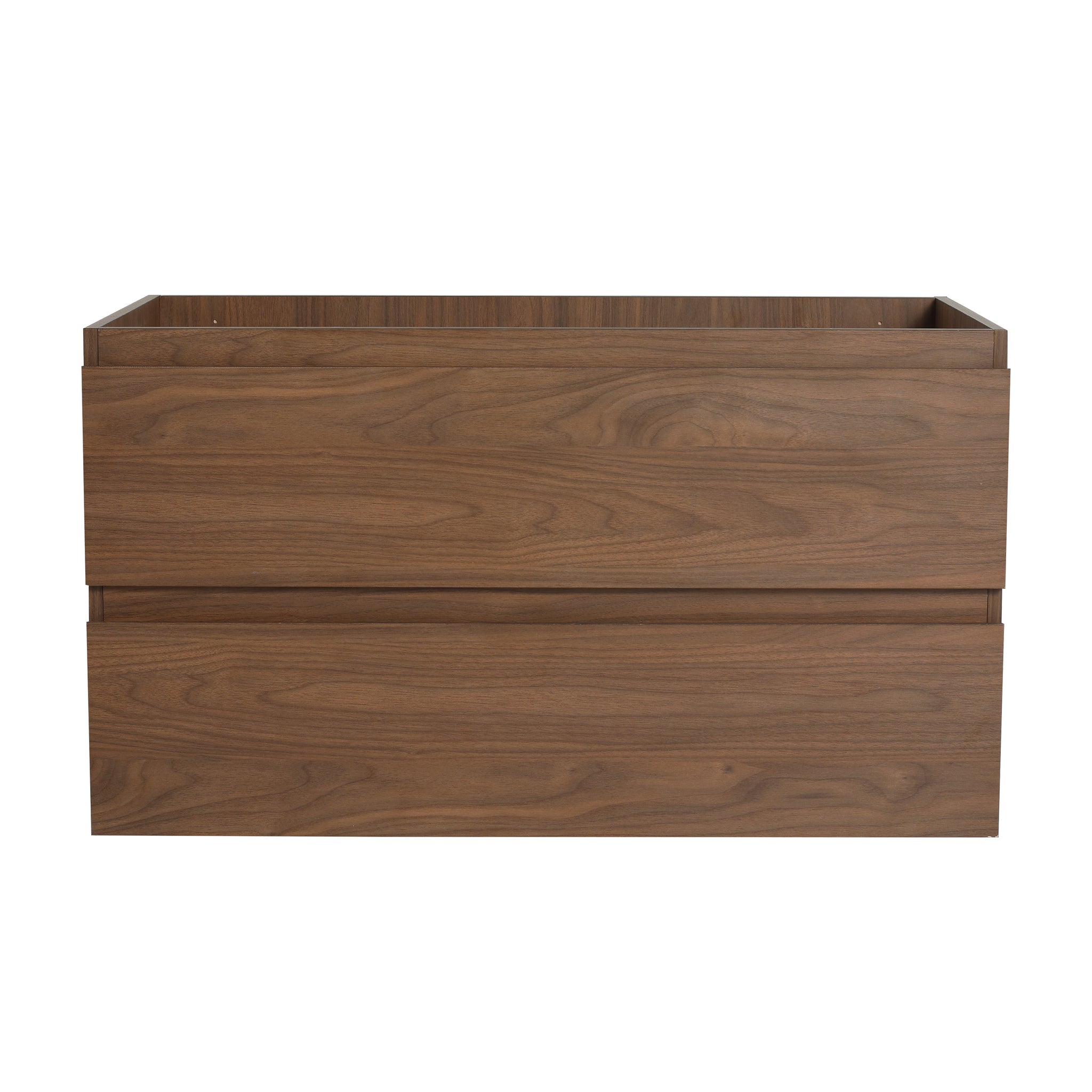 36" Wall Mounted Bathroom Vanity Only The Cabinet Body Bvb01936Bno 2 2 Brown Oak Bathroom Wall Mounted Modern Plywood