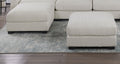 Living Room Furniture Ottoman Beige Wide Welt Corduroy 1Pc Soft Cushion Cocktail Ottoman Wood Legs Beige Primary Living Space Solid Contemporary,Modern Square Corduroy