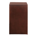 Brown Cherry 2 Drawer Nightstand Cherry 2 Drawers Bedroom Rectangle Contemporary Rubberwood Drawers Cherry Wood