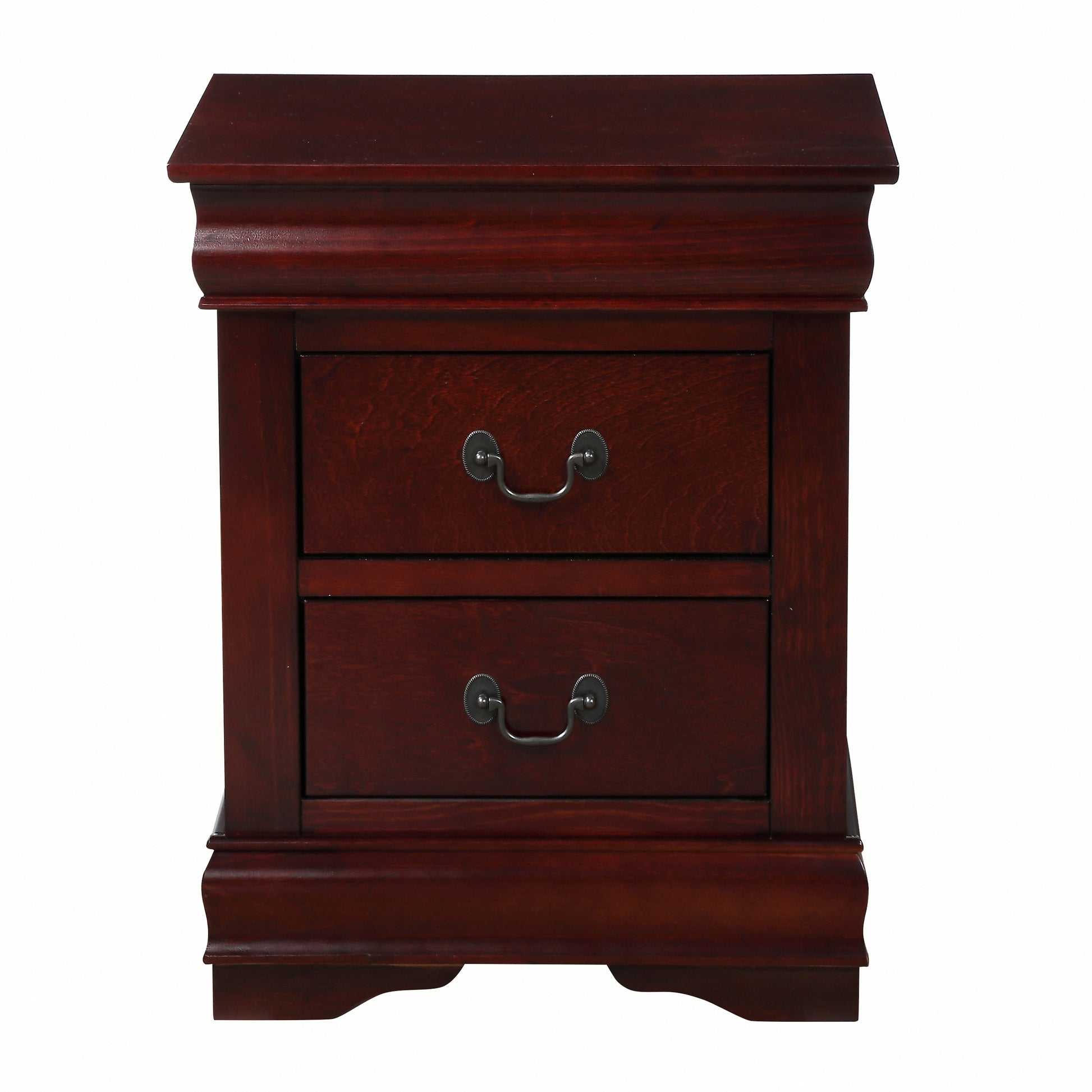 Cherry 2 Drawer Nightstand Cherry 2 Drawers Bedroom Rectangle Traditional Pine Drawers Cherry Wood