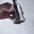 Bridge Kitchen Faucet With Pull Down Sprayhead In Spot Chrome Kitchen Brass