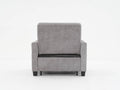 Futon Chair Bed Convertible Chair 3 In 1 Pull Out Sleeper Chair Beds With Usb Ports,Wear Resistant And Anti Scratch, Armchair Bed Sleeper For Living Room Light Grey Scratch Cloth Light Grey Foam Tech Cloth 1 Seat