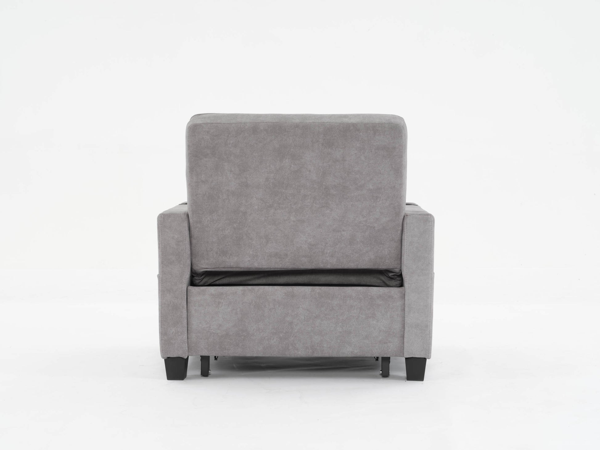 Futon Chair Bed Convertible Chair 3 In 1 Pull Out Sleeper Chair Beds With Usb Ports,Wear Resistant And Anti Scratch, Armchair Bed Sleeper For Living Room Light Grey Scratch Cloth Light Grey Foam Tech Cloth 1 Seat