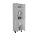 Napoles Multistorage Pantry Cabinet White Bathroom Modern Particle Board Particle Board