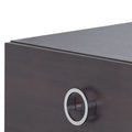 Espresso 2 Drawer Rectangular Accent Table Espresso Primary Living Space Contemporary Drawers Rectangular Wood