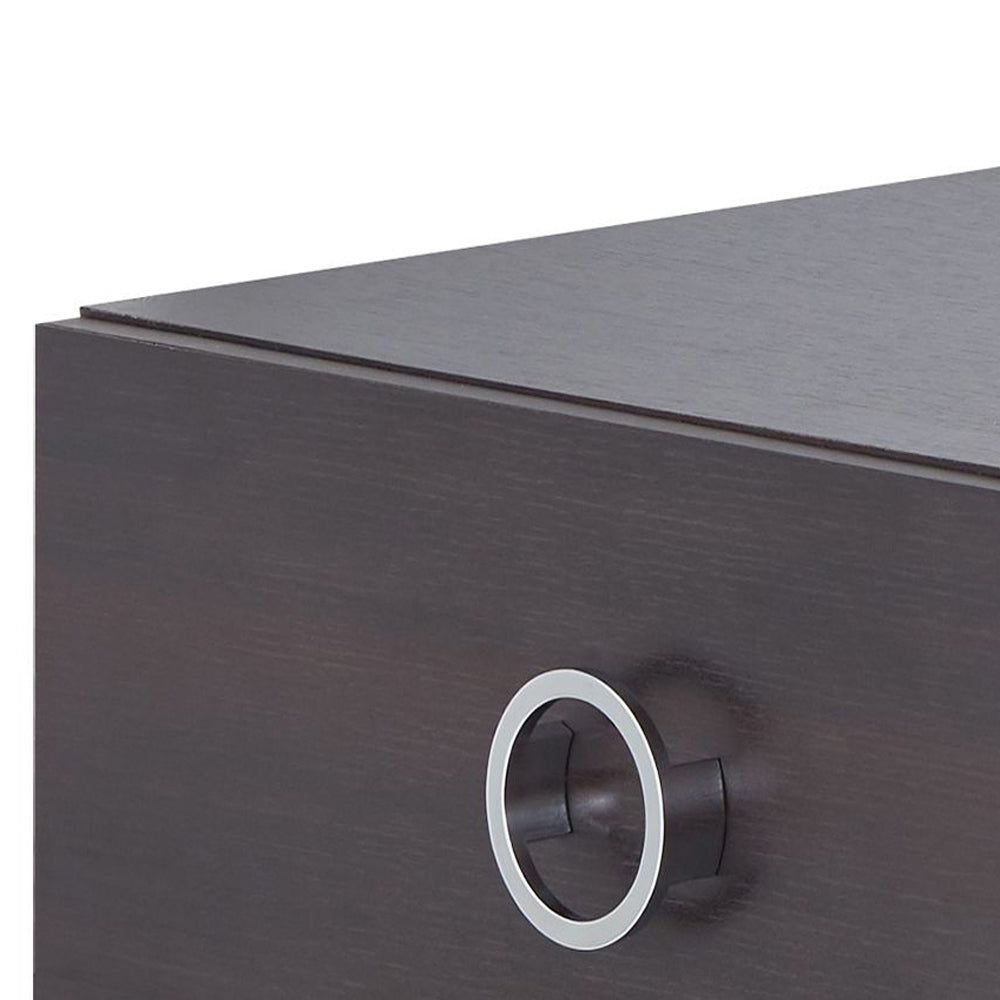 Espresso 2 Drawer Rectangular Accent Table Espresso Primary Living Space Contemporary Drawers Rectangular Wood