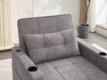 Futon Chair Bed Convertible Chair 3 In 1 Pull Out Sleeper Chair Beds With Usb Ports,Wear Resistant And Anti Scratch, Armchair Bed Sleeper For Living Room Light Grey Scratch Cloth Light Grey Foam Tech Cloth 1 Seat
