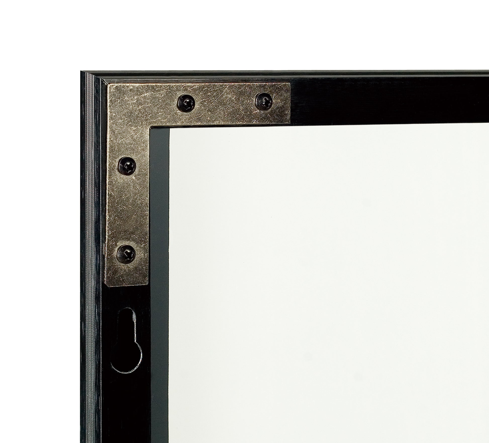 Black 65 X 22 In Metal Stand Full Length Mirror Black Classic Mdf Glass Aluminium Alloy