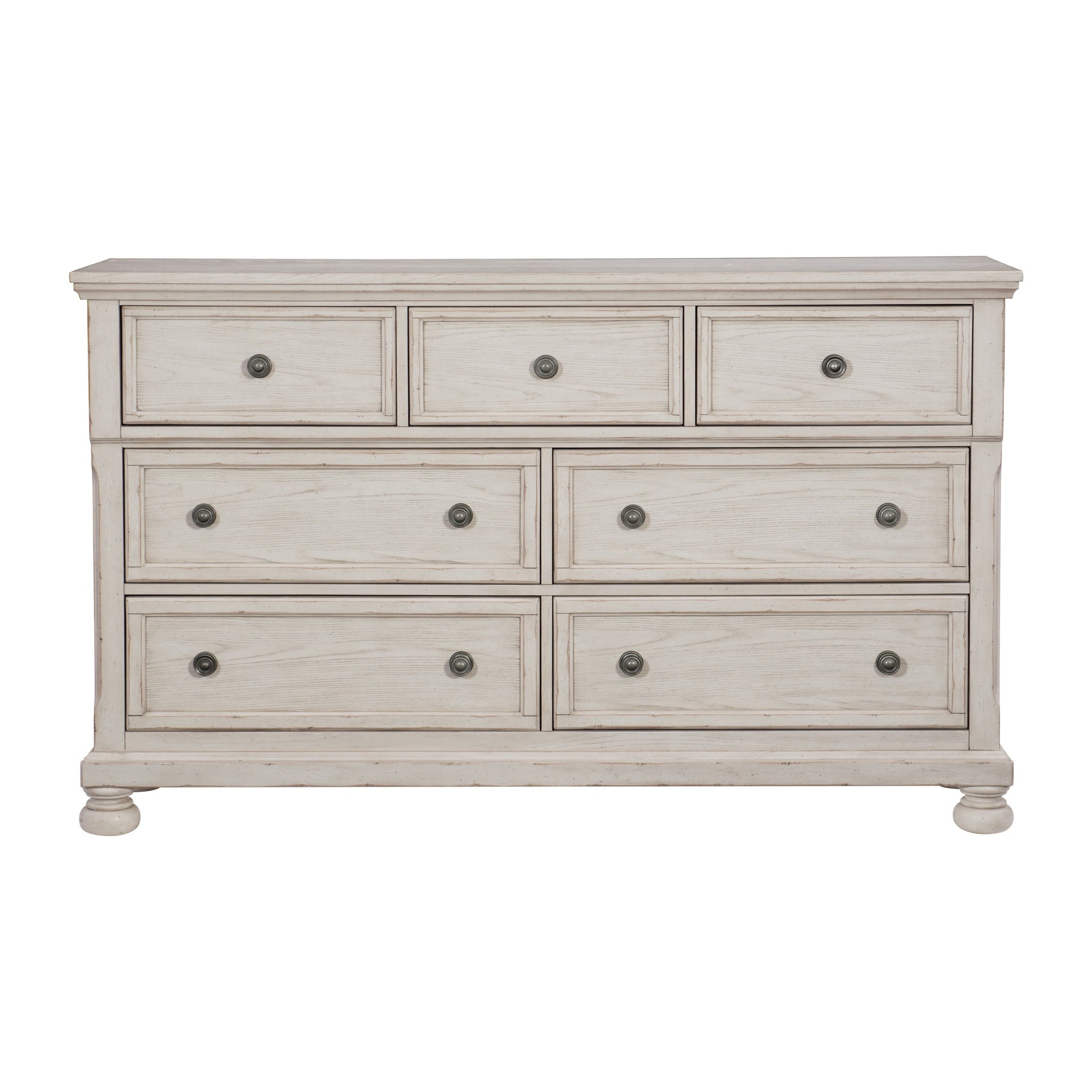 Antique White Finish1Pc Dresser Of 7 Drawers Traditional Design Hidden Drawer Classic Bedroom Furniture White Bedroom Classic,Traditional,Transitional Wood