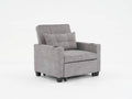 Futon Chair Bed Convertible Chair 3 In 1 Pull Out Sleeper Chair Beds With Usb Ports,Wear Resistant And Anti Scratch, Armchair Bed Sleeper For Living Room Light Grey Scratch Cloth Light Grey Foam Tech Cloth 1 Seat