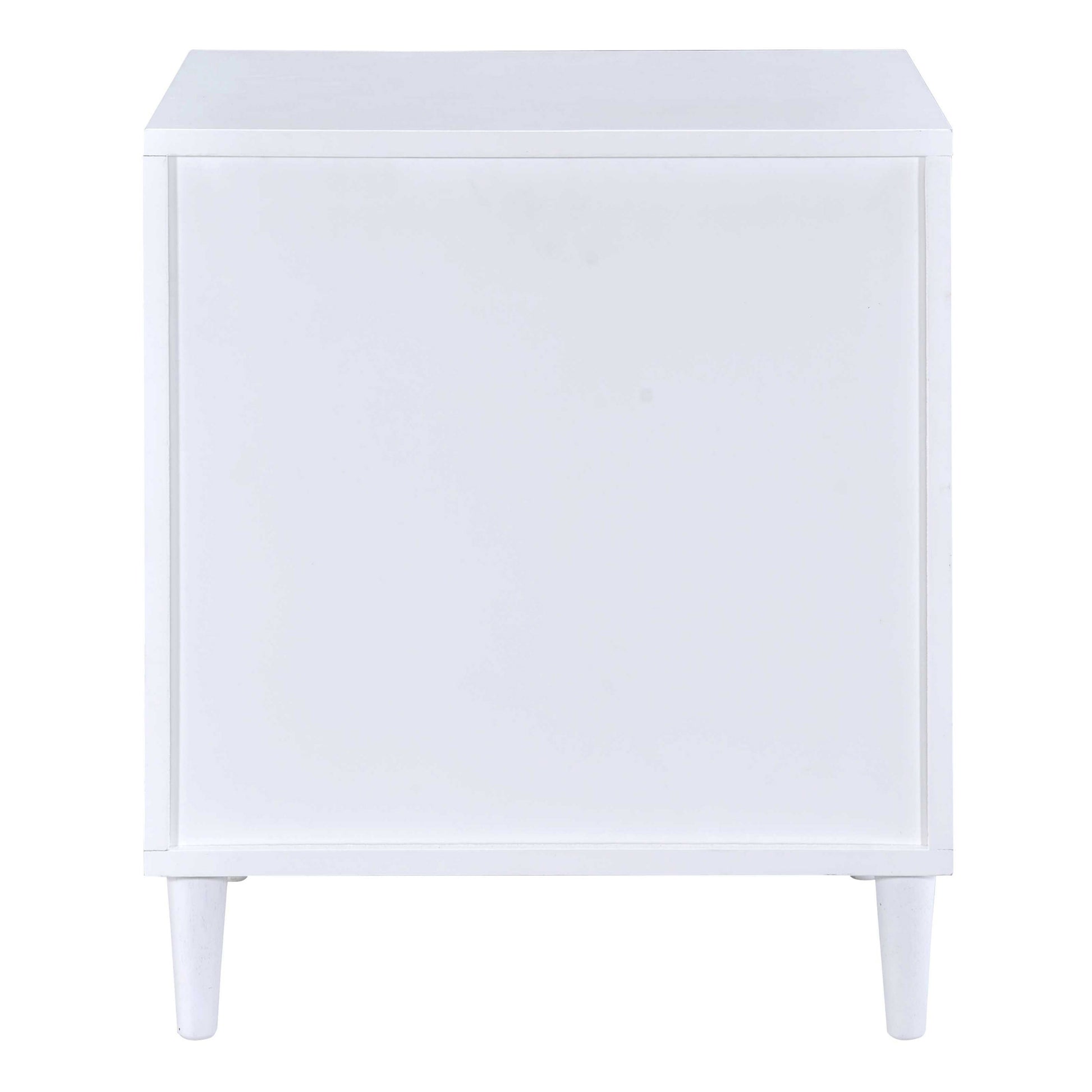 White And Weathered Oak 3 Drawer Accent Table Brown White Primary Living Space Contemporary Drawers Rectangular Wood Metal