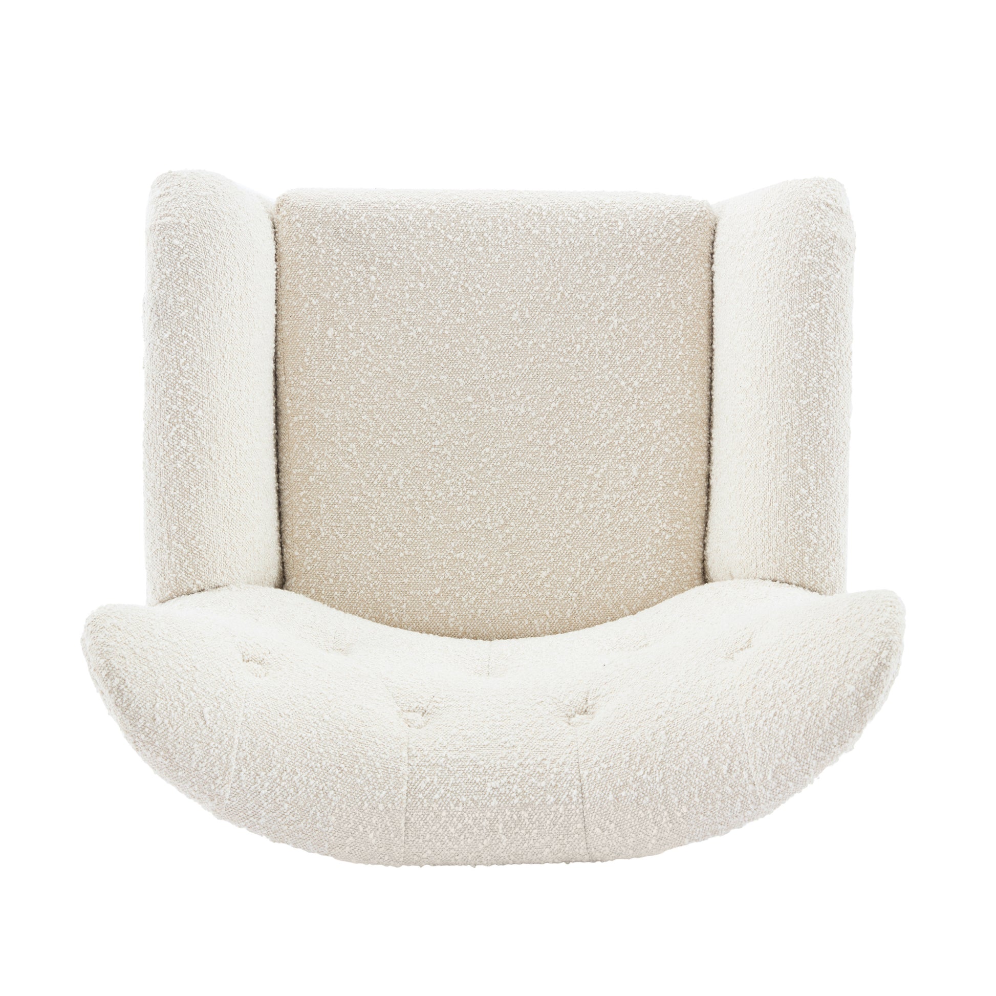 Arm Chair Almond Wood Primary Living Space Modern Foam Wood Fabric 1 Seat