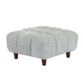 Convertible Sectional Sofa Couch, L Shaped Sofa With Fabric Couch,Modern Design Cream Style Marshmallow Sofa For Living Room And Office,Grey Light Grey Wood Fabric 3 Seat