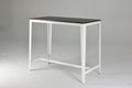 Farmhouse Style Minimalist Counter Height Table In Brown White Brown White Seats 4 Brown Kitchen Farmhouse,Industrial,Mid Century Modern,Minimalist,Transitional Rectangular Kitchen & Dining Tables Powder Coated Rectangular Metal & Wood Mdf Metal H Shape