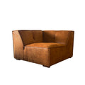 Logan Pet Friendly 5 Piece Sectional Brown Microsuede 4 Seat