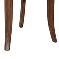 Brown And Dark Walnut Cross Back Arm Chairs Set Of 2 Brown Dining Room Foam Rectangular Side Chair Poplar Cross Back Set Of 2 Wood