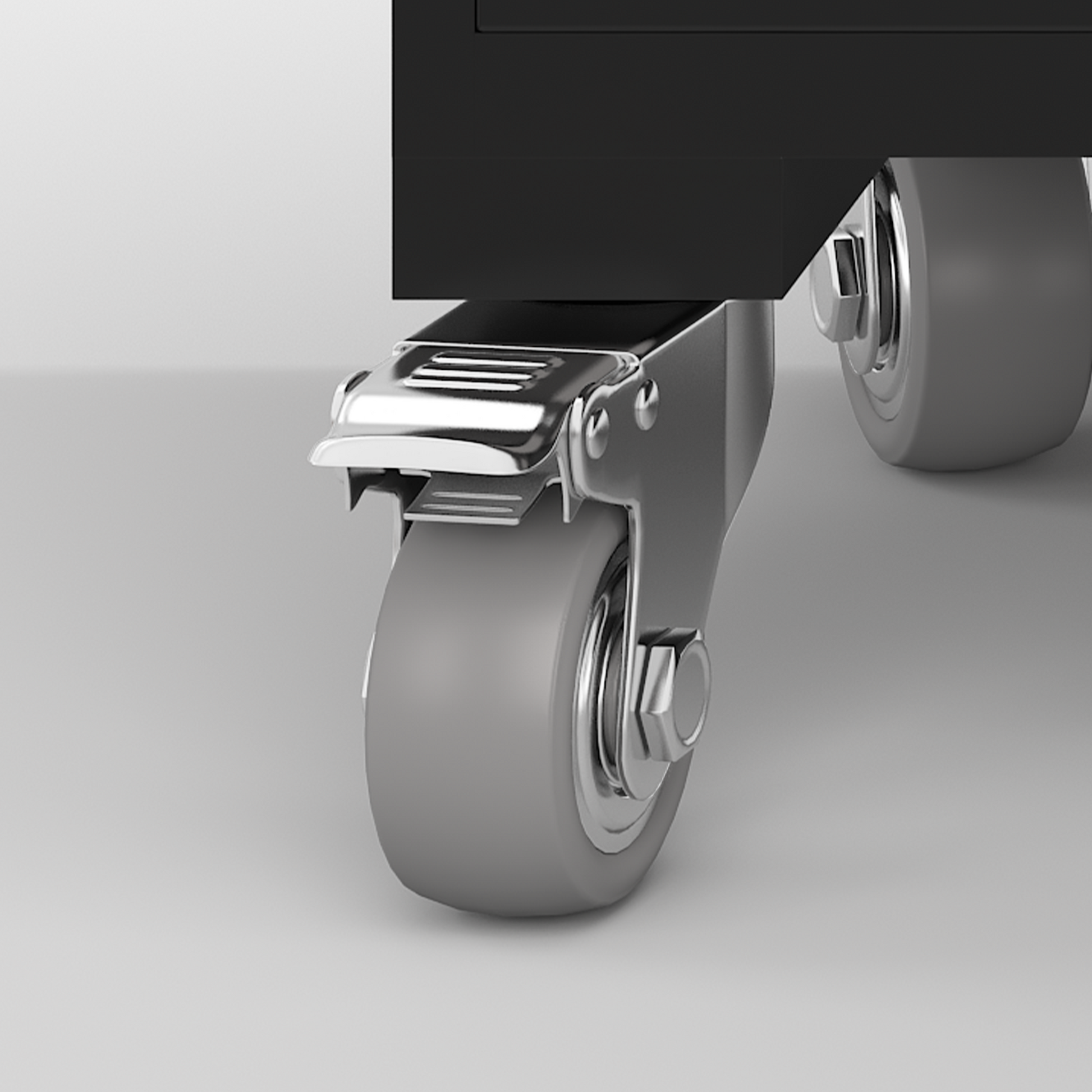 Upgraded Wide 39.37 Inch & Depth 19.69 Inch Metal Storage Cabinet 72 Inch Black Lockable Garage Cabinet With Wheels Heavy Duty Steel Cabinet With Doors & 4 Adjustable Shelves For Home, Office Black