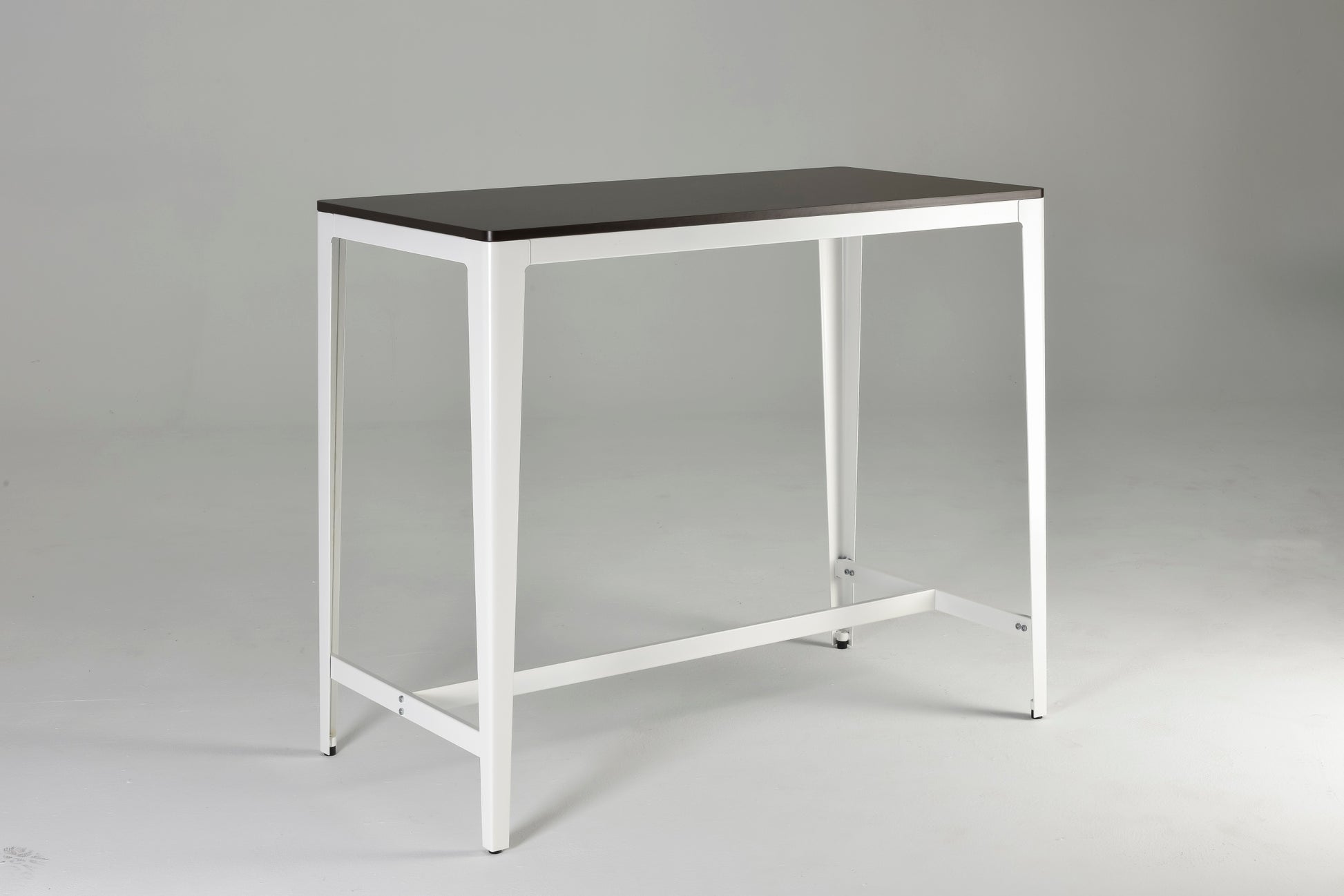 Farmhouse Style Minimalist Counter Height Table In Brown White Brown White Seats 4 Brown Kitchen Farmhouse,Industrial,Mid Century Modern,Minimalist,Transitional Rectangular Kitchen & Dining Tables Powder Coated Rectangular Metal & Wood Mdf Metal H Shape
