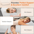 Foam Pillow, Sleeping Pillow, Soft And Comfortable, Removable, Machine Washable Cover,1 Pack,24 