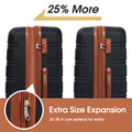 3 Piece Luggage Set Hardside Spinner Suitcase With Tsa Lock 20