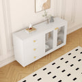 2403Modern Minimalist Side Cabinets, Dining Room Or Living Room Lockers White Mdf