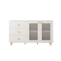 2403Modern Minimalist Side Cabinets, Dining Room Or Living Room Lockers White Mdf