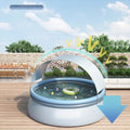 118.11In*25.98In Outdoor Inflatable Swimming Pool Aqua Grey Garden & Outdoor Pvc